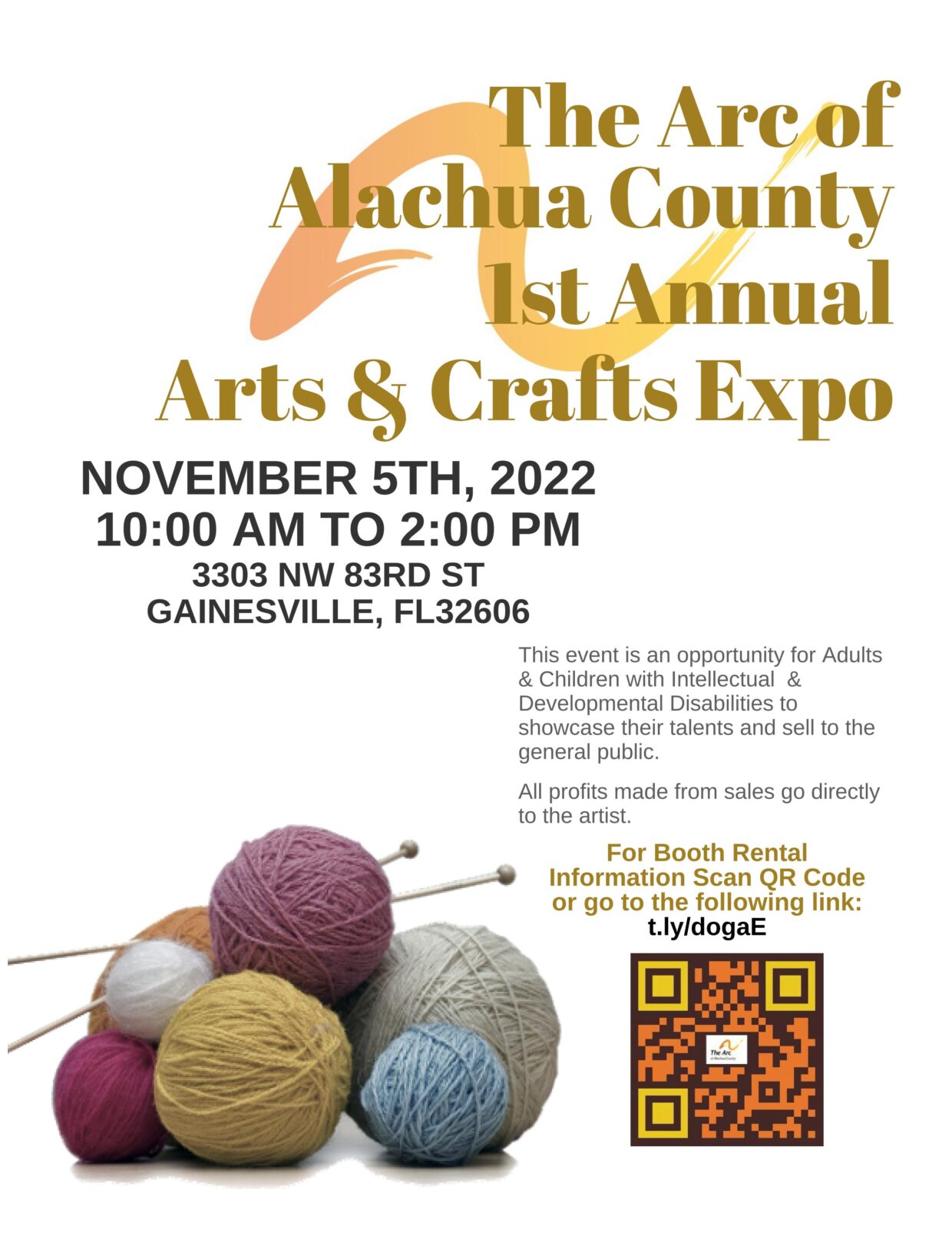 The Arc of Alachua County 1st Annual Arts & Crafts Expo WINDFM 92.5