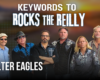 Promotional banner for the Alter Eagles band, featuring six musicians in western shirts with bold text across the top and bottom of the image.